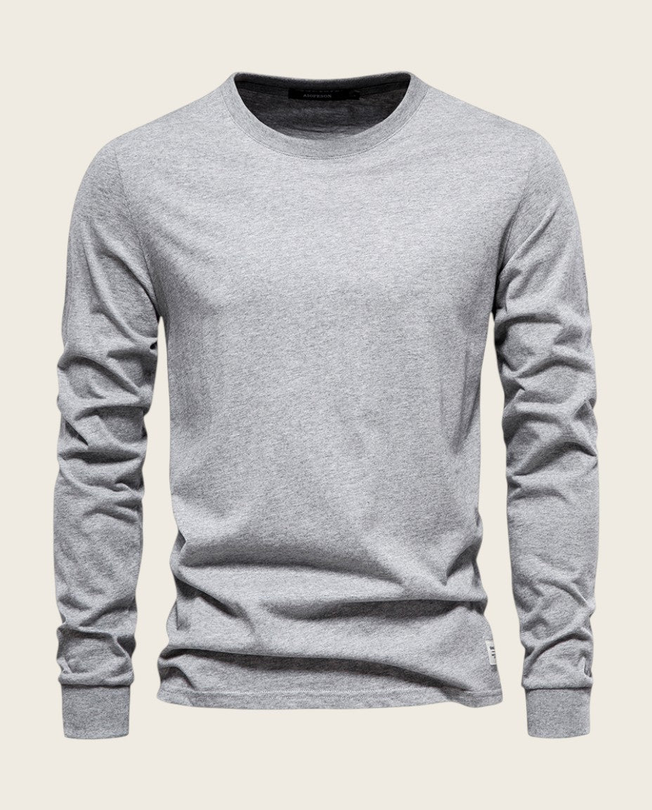 The Fairview Long Sleeve Tee, 100% Cotton