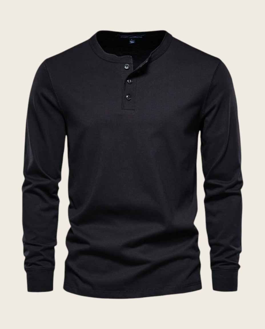 The Ashford Henley Tee, 100% Cotton