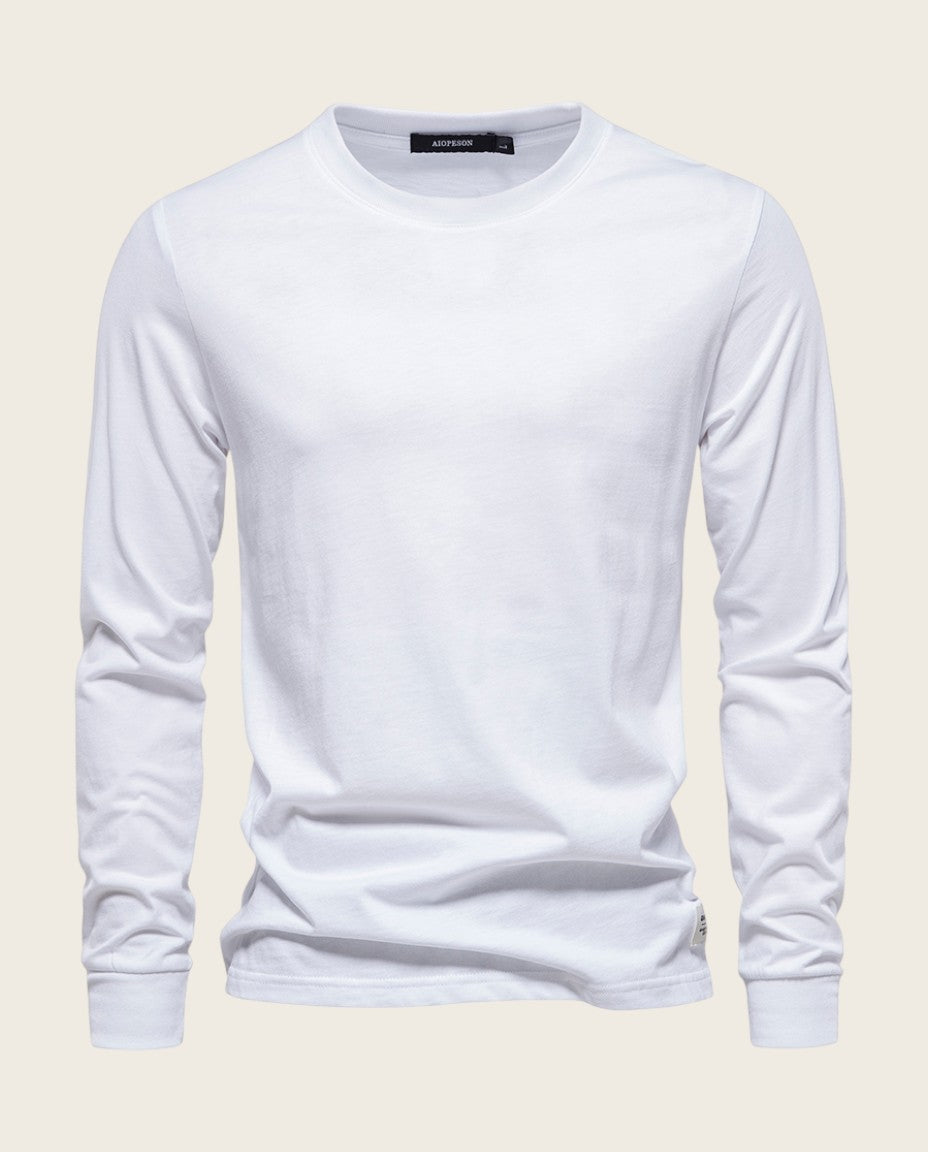 The Fairview Long Sleeve Tee, 100% Cotton