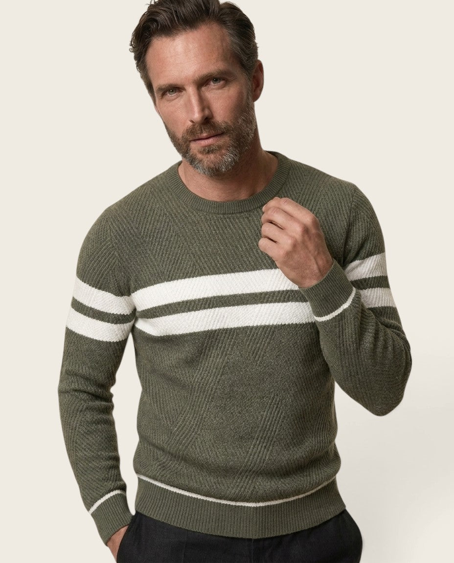 The Kingsley Striped Crew Neck