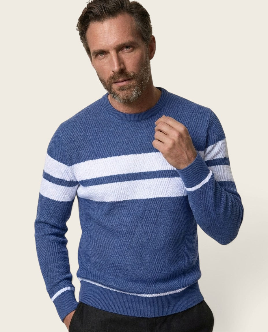 The Kingsley Striped Crew Neck