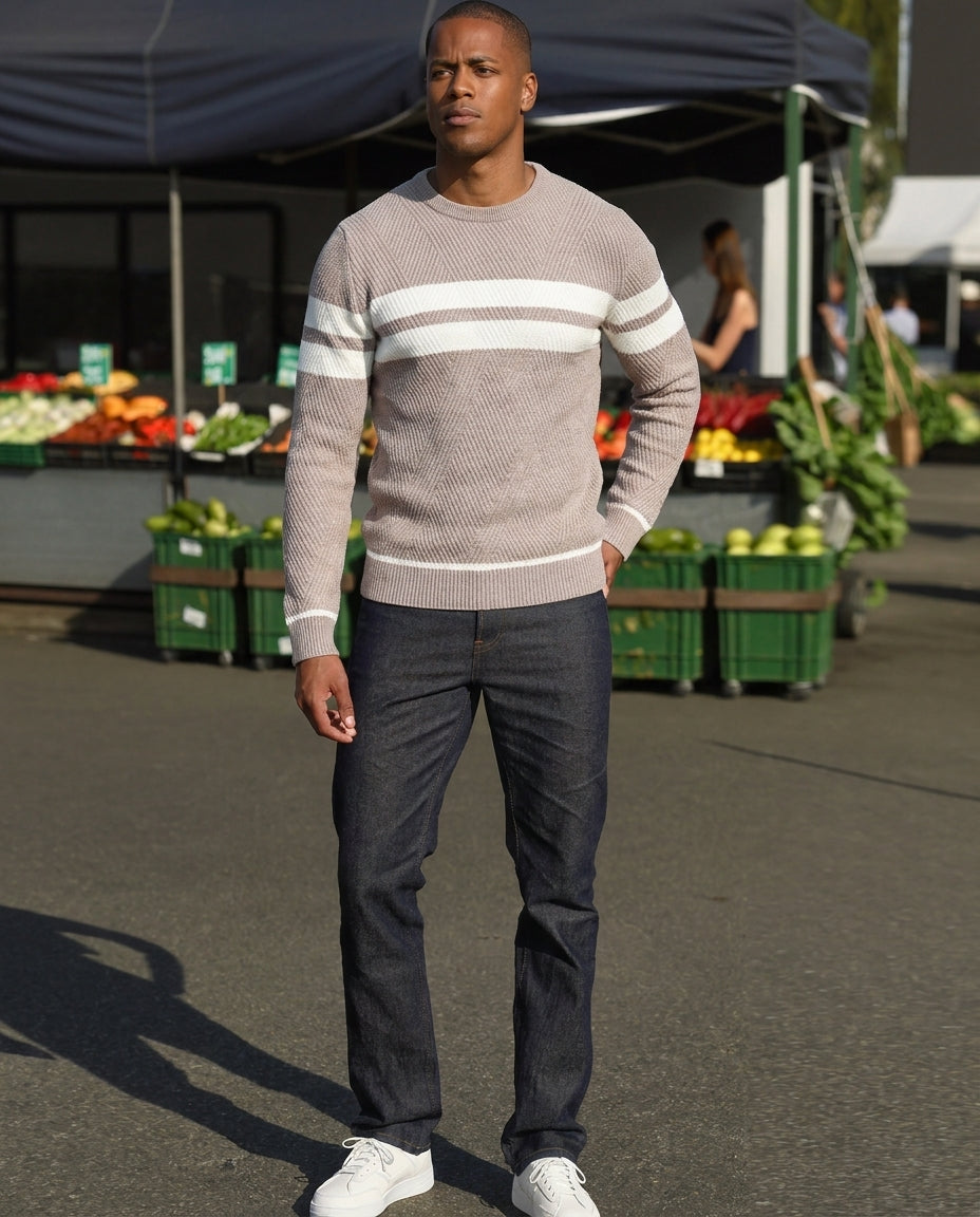 The Kingsley Striped Crew Neck