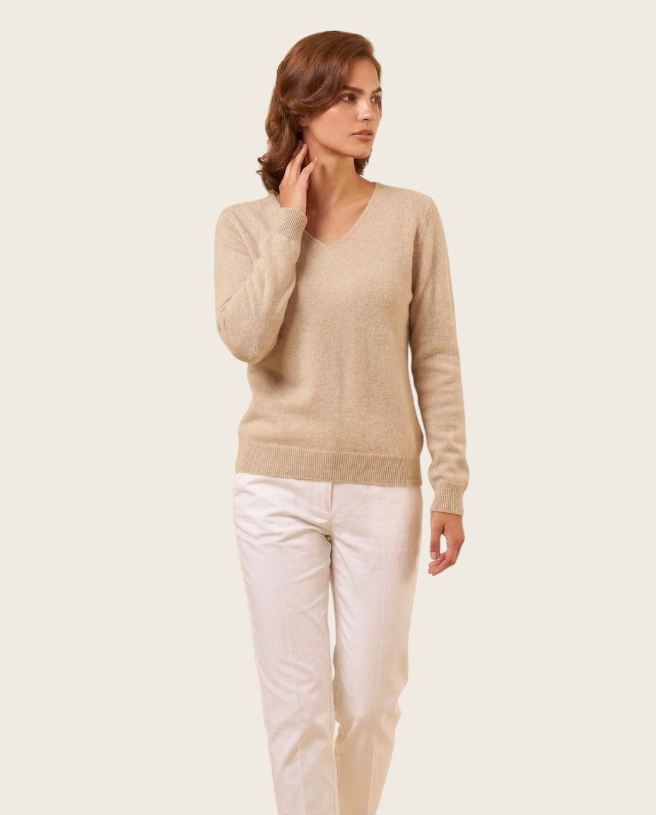 The Marchmain Wool Sweater - V-Neck