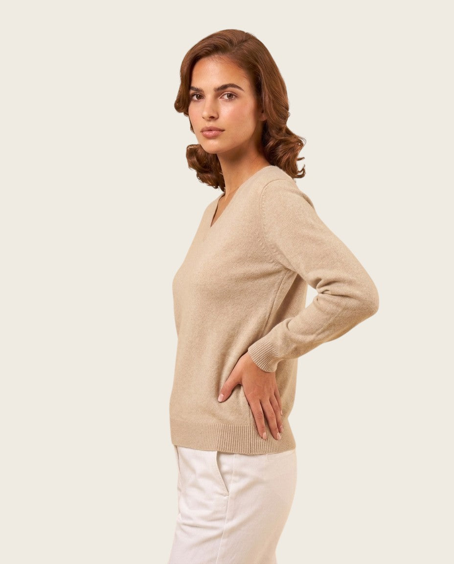 The Marchmain Wool Sweater - V-Neck
