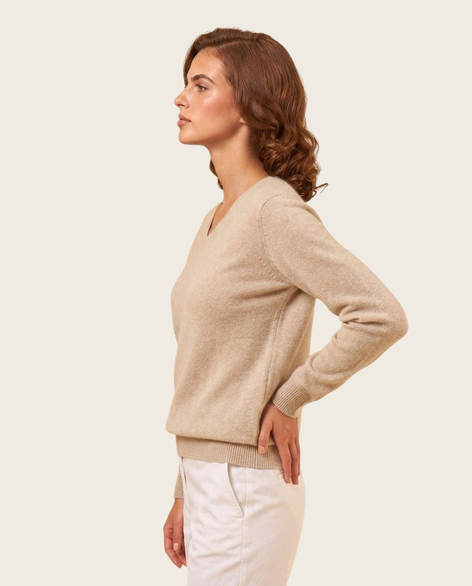 The Marchmain Wool Sweater - V-Neck