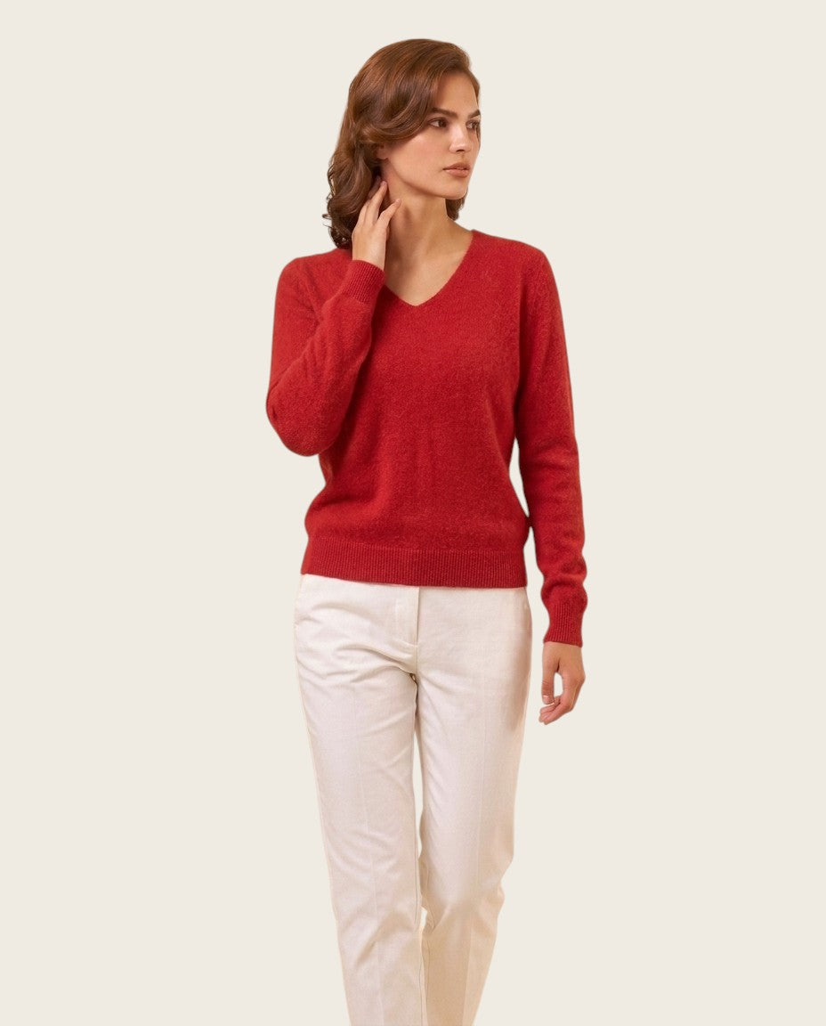 The Marchmain Wool Sweater - V-Neck