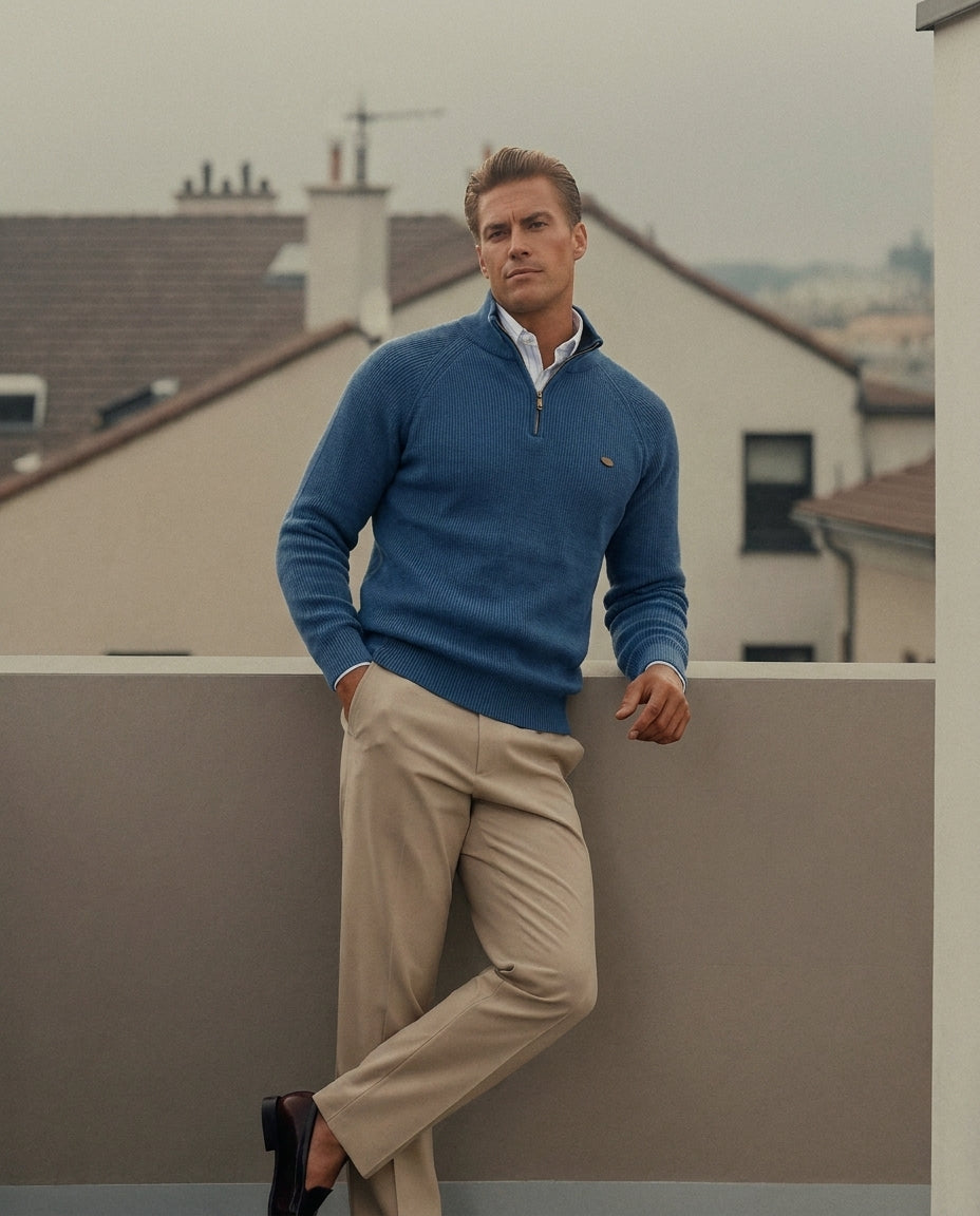 The Thornbury Zip Sweater