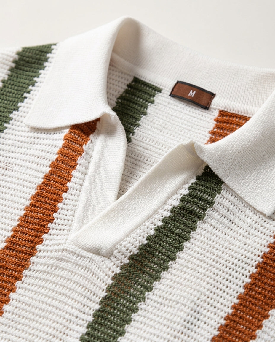The Hastings Ribbed Knit Polo