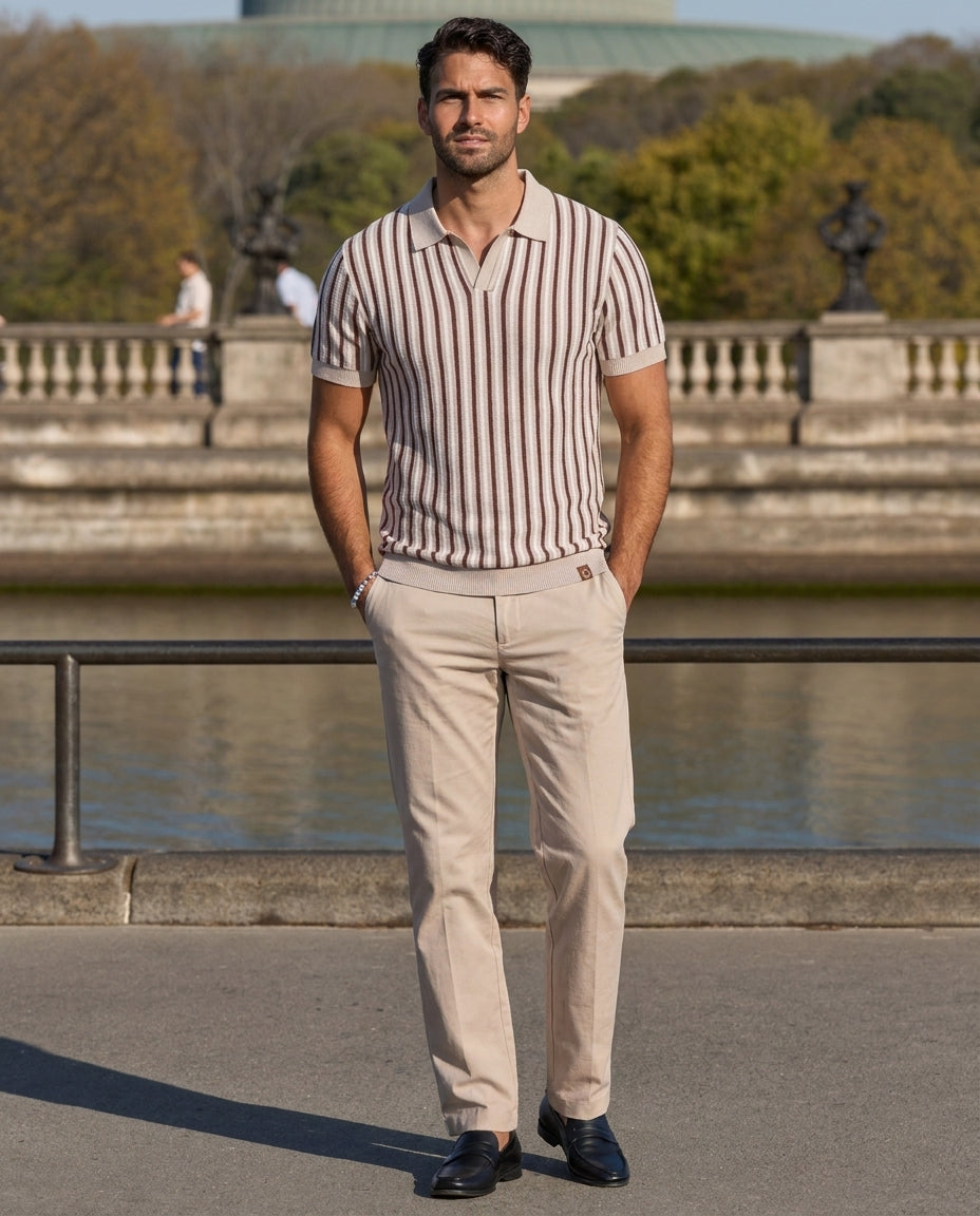 Monaco Stripe Polo