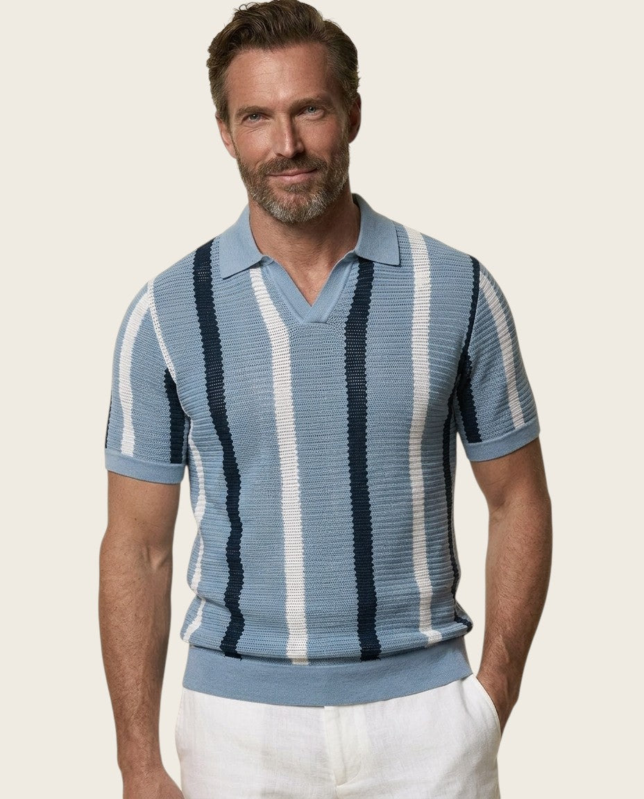 The Hastings Ribbed Knit Polo