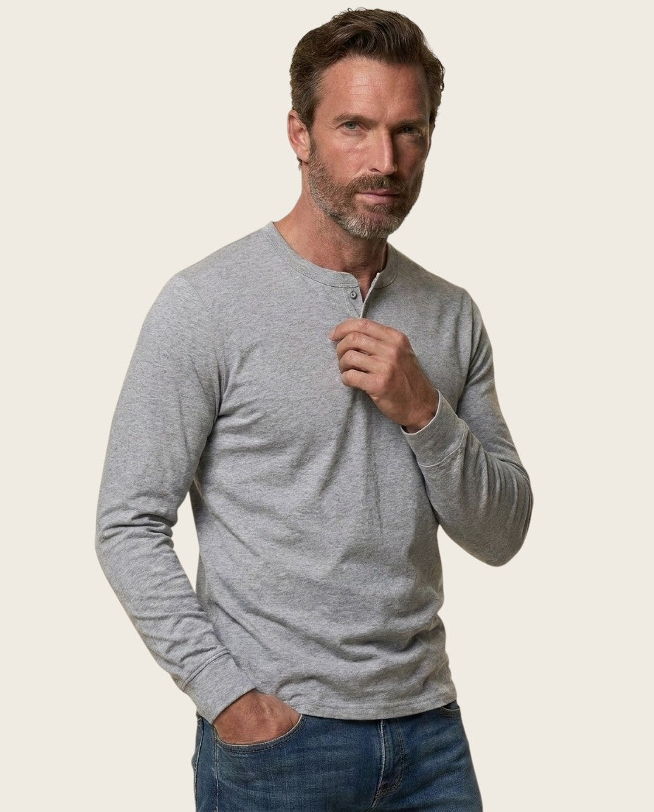 The Ashford Henley Tee, 100% Cotton