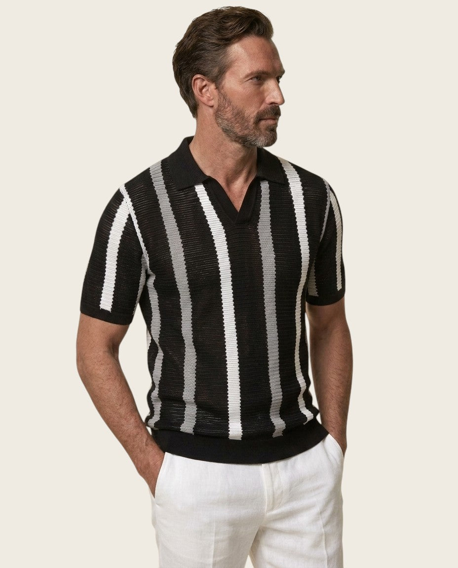 The Hastings Ribbed Knit Polo