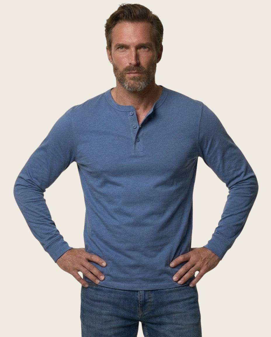 The Ashford Henley Tee, 100% Cotton