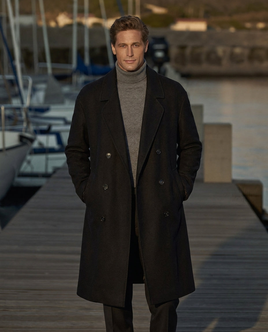 Kensington Wool Overcoat - 100% Wool