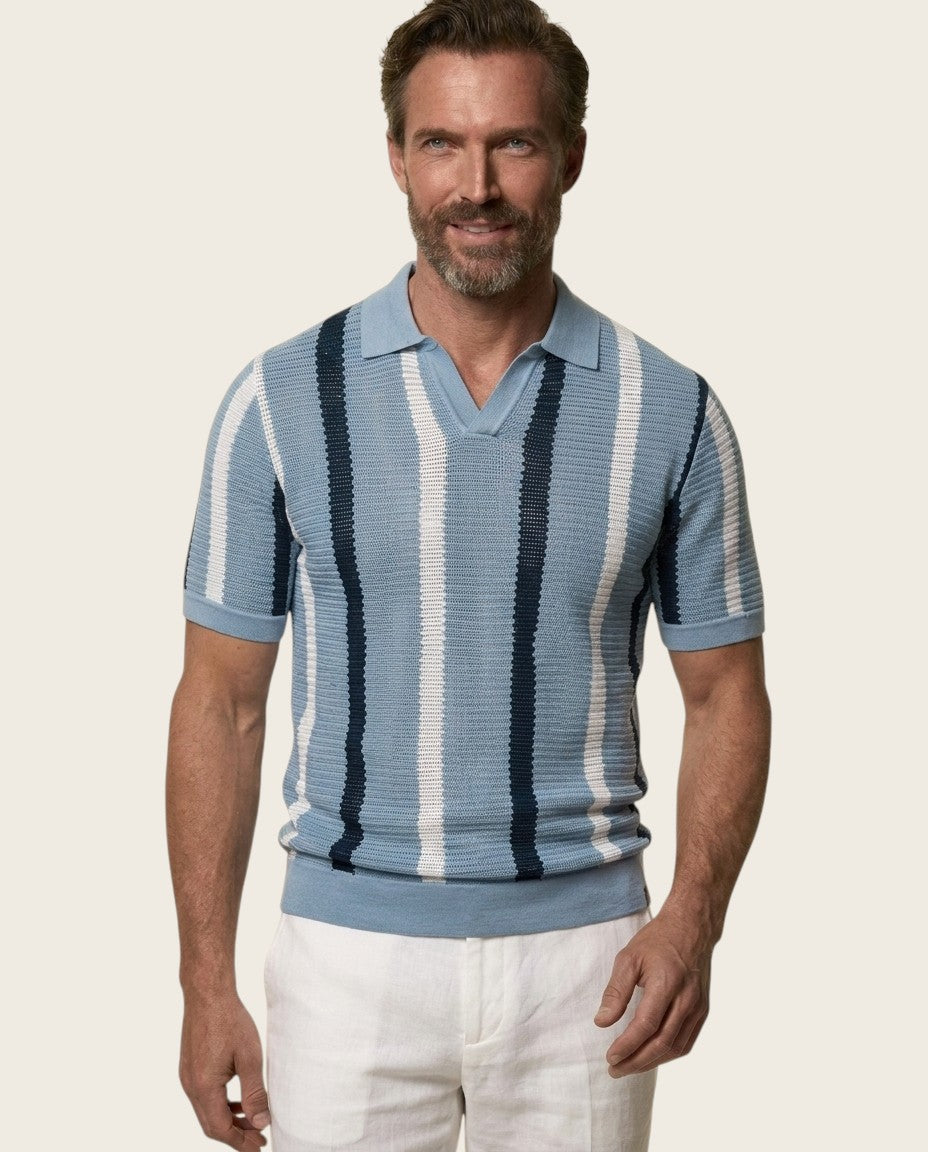 The Hastings Ribbed Knit Polo