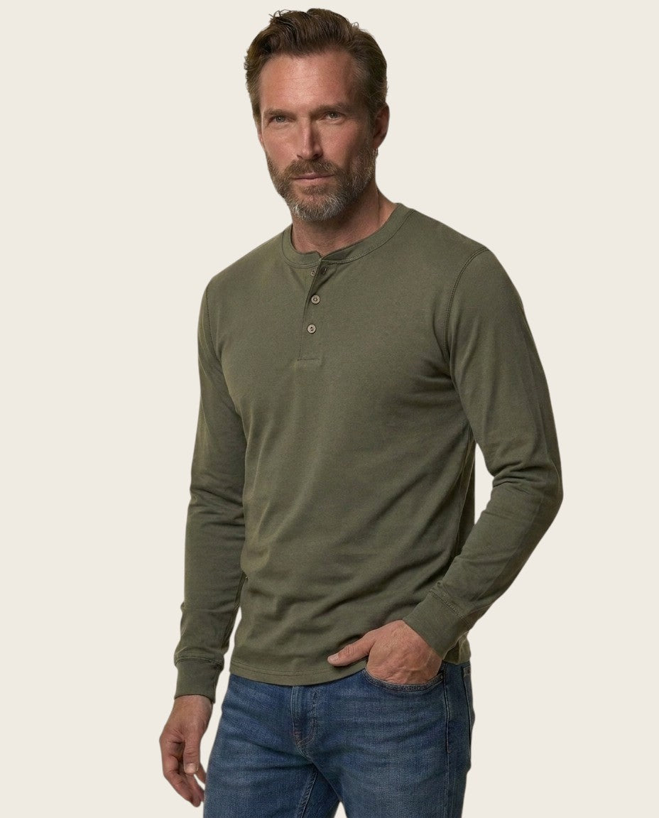 The Ashford Henley Tee, 100% Cotton