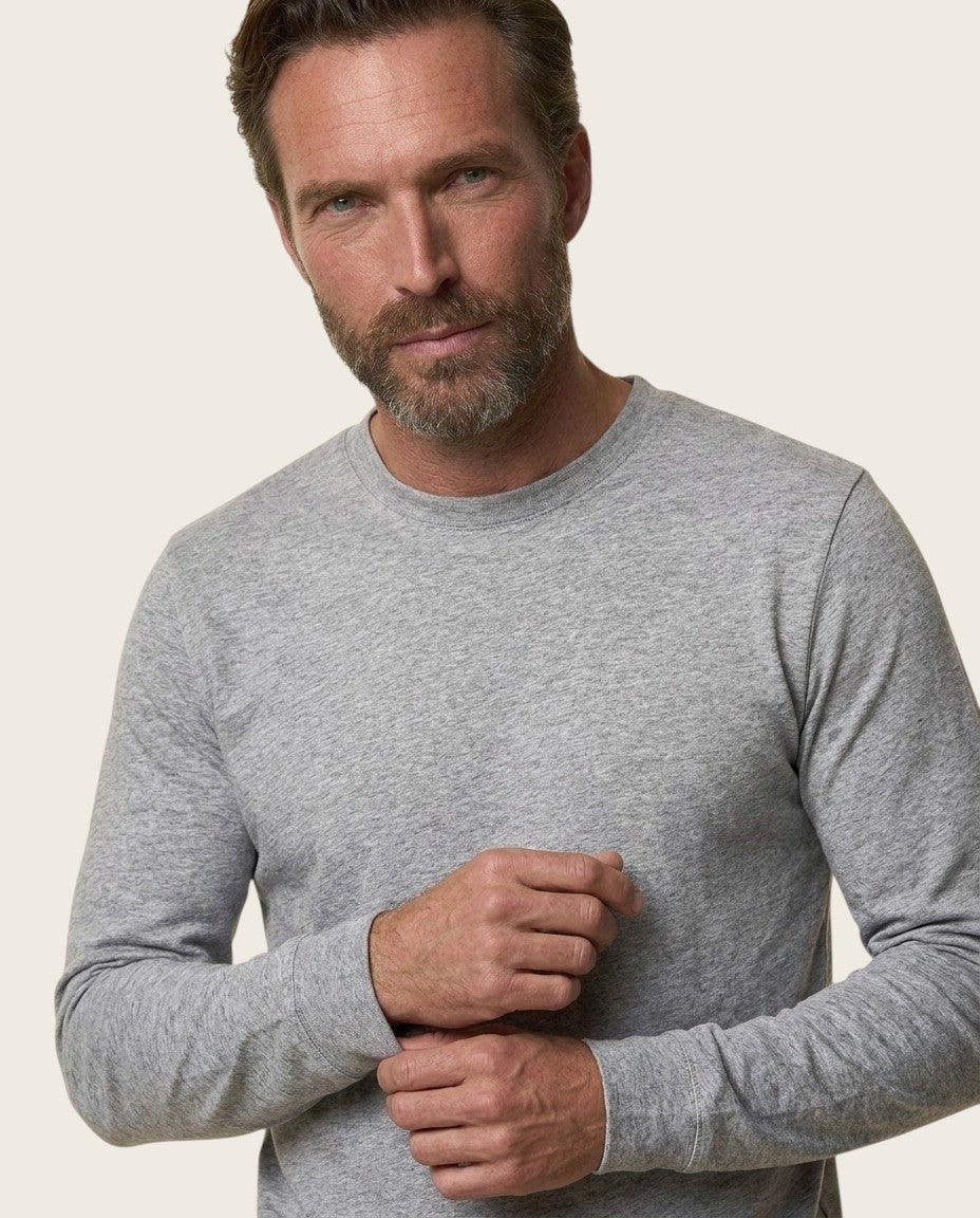 The Fairview Long Sleeve Tee, 100% Cotton