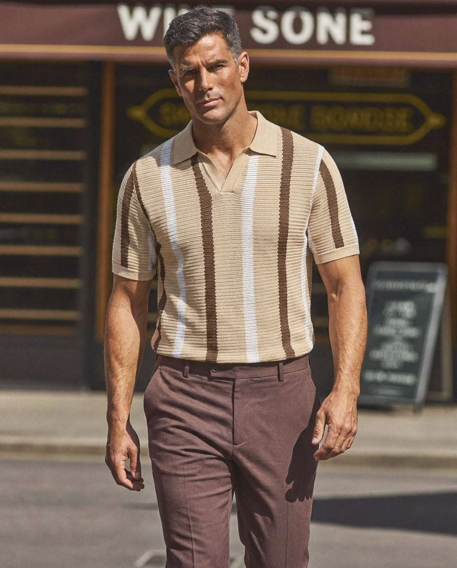 The Hastings Ribbed Knit Polo