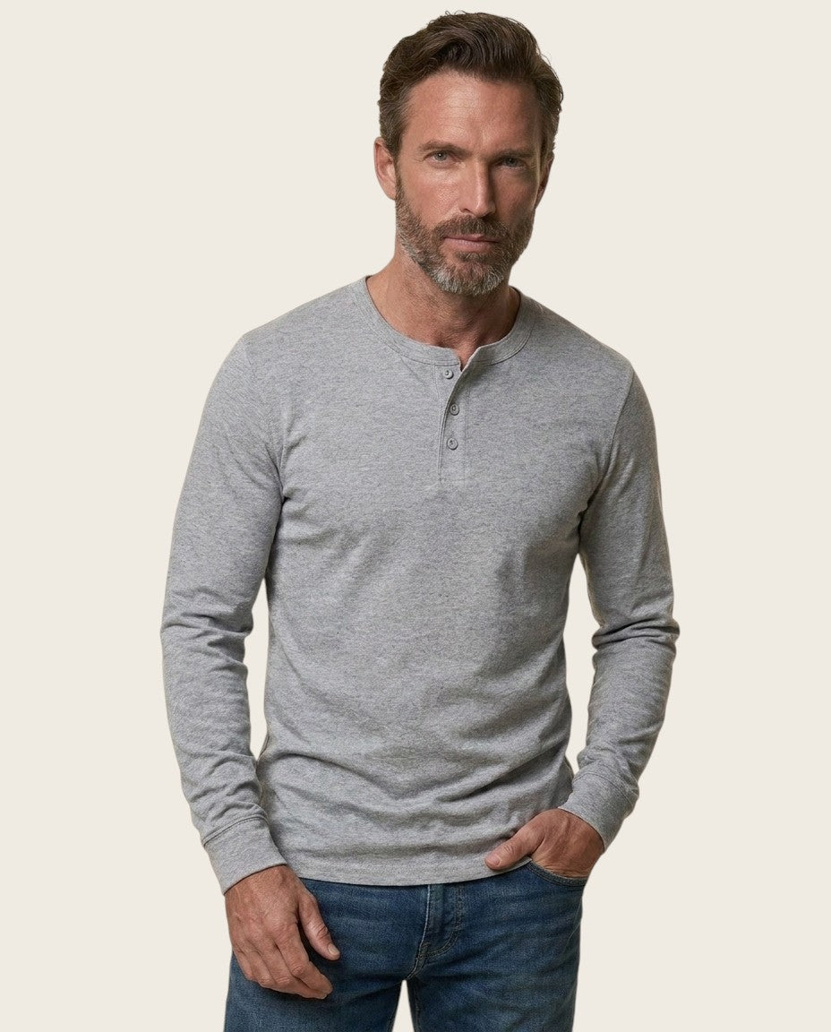 The Ashford Henley Tee, 100% Cotton