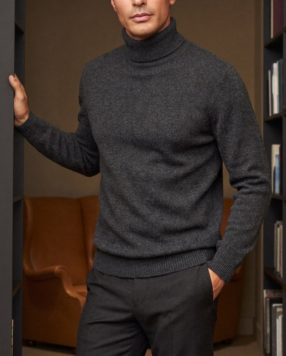 Alpine Wool Turtleneck - 100% Wool