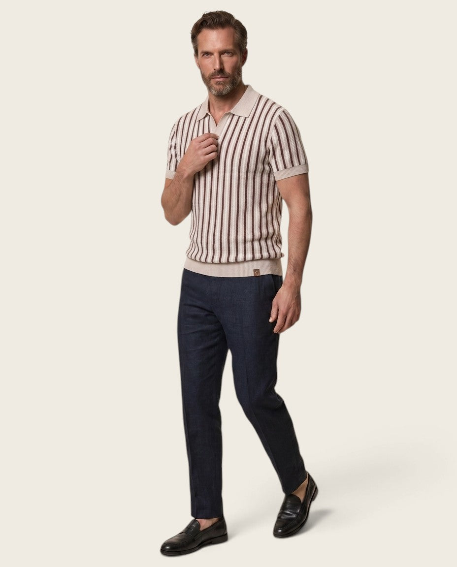 Monaco Stripe Polo