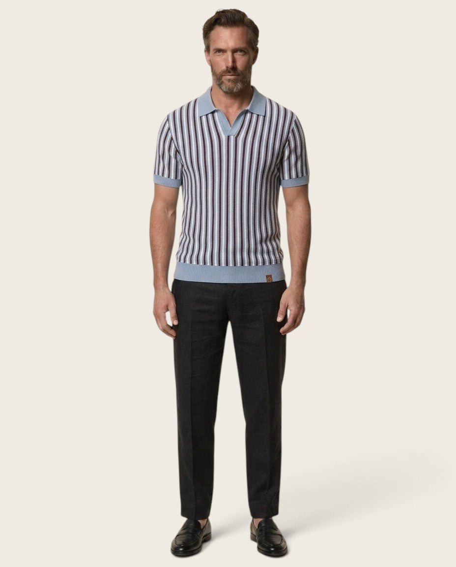 Monaco Stripe Polo