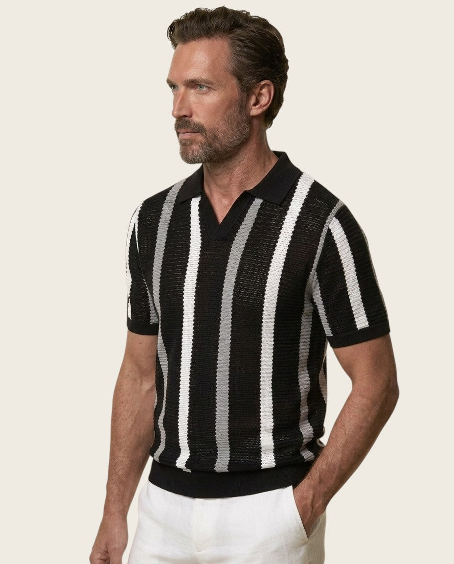 The Hastings Ribbed Knit Polo