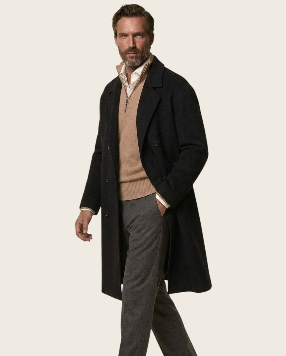 Kensington Wool Overcoat - 100% Wool