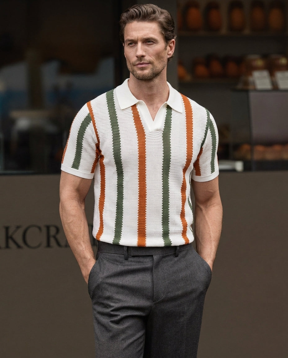 The Hastings Ribbed Knit Polo