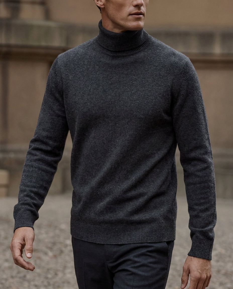 Alpine Wool Turtleneck - 100% Wool