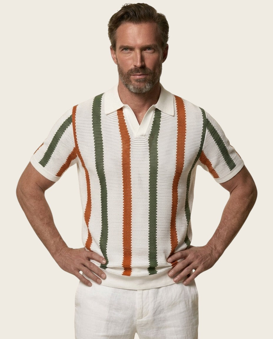 The Hastings Ribbed Knit Polo