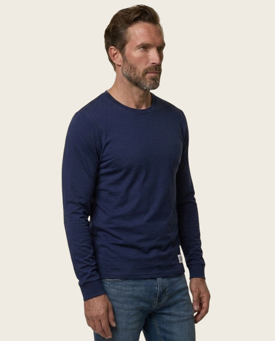 The Fairview Long Sleeve Tee, 100% Cotton