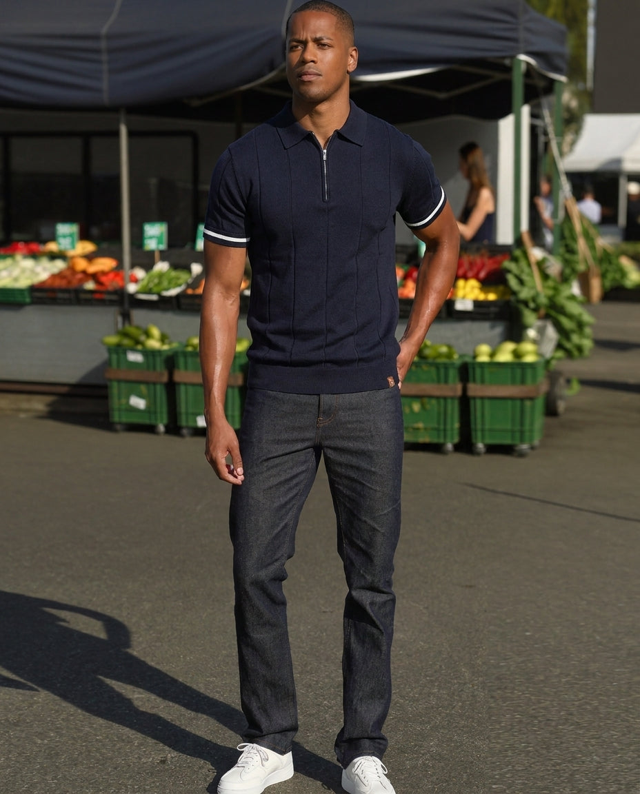 The Coastal Zip Polo