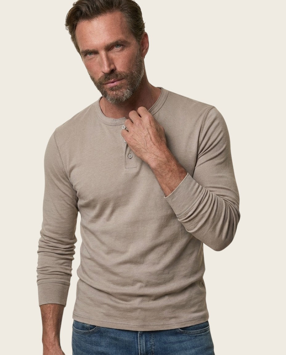 The Ashford Henley Tee, 100% Cotton