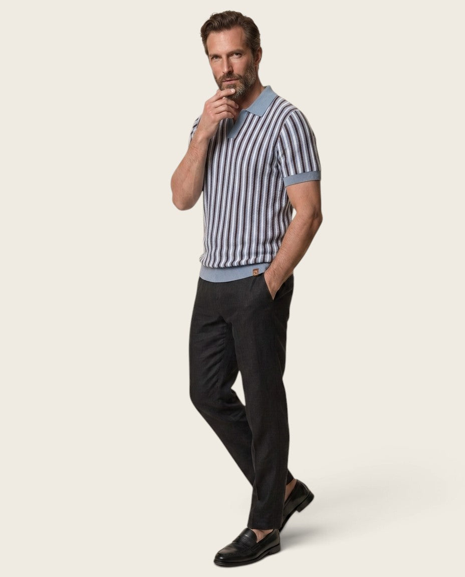 Monaco Stripe Polo